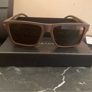 Prada Brown Linea Rosa Sunglasses